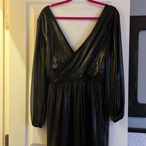 Metallic silver jumpsuit